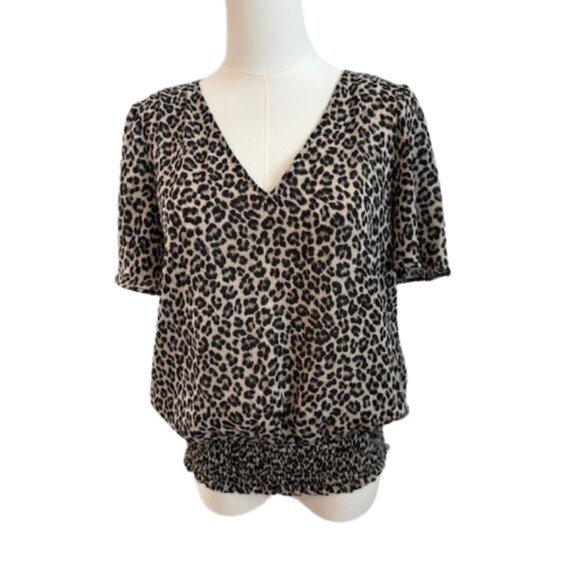 Michael by Michael Kors Women’s Leopard Print Top Size M - Picture 1 of 5